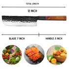 Chef's Knife 7 in Stainless Steel Nakiri Knife Japanese Chef Knive Kitchen